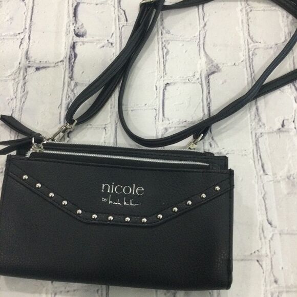 Nicole Miller Handbags - Nicole Crossbody Wallet Purse Wristlet Women’s Black by Nicole Miller